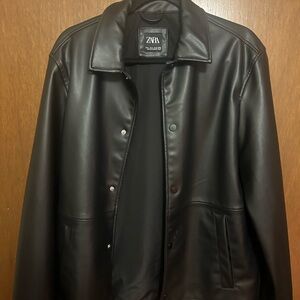 ZARA Men faux leather jacket